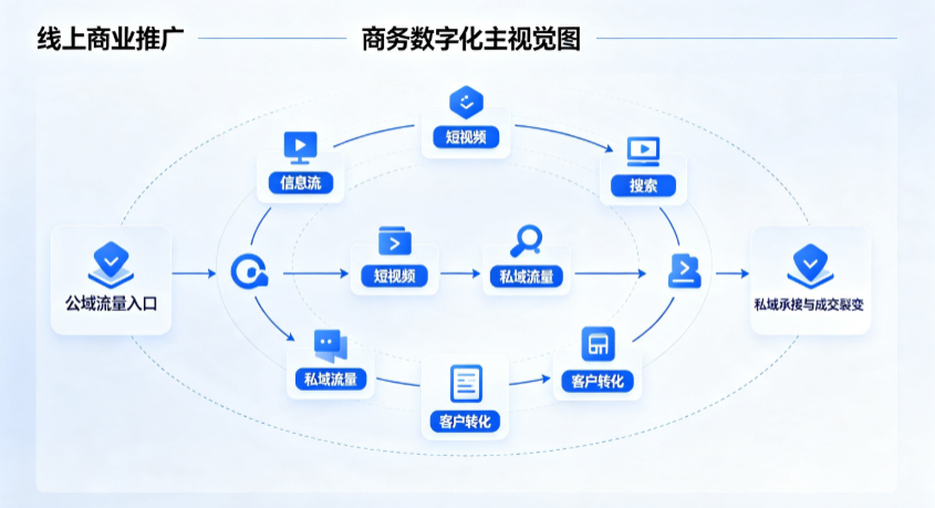 凌云县线上商业推广怎么做？全域流量闭环搭建与低成本转化实战指南